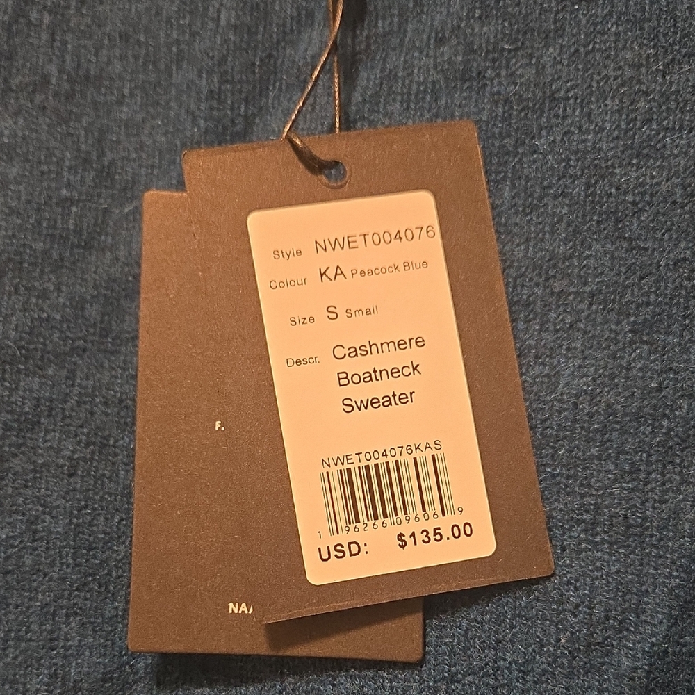 NAADAM Blue Crew Neck Sweater - Picture 2 of 6
